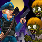 Cảnh sát bắn zombie.